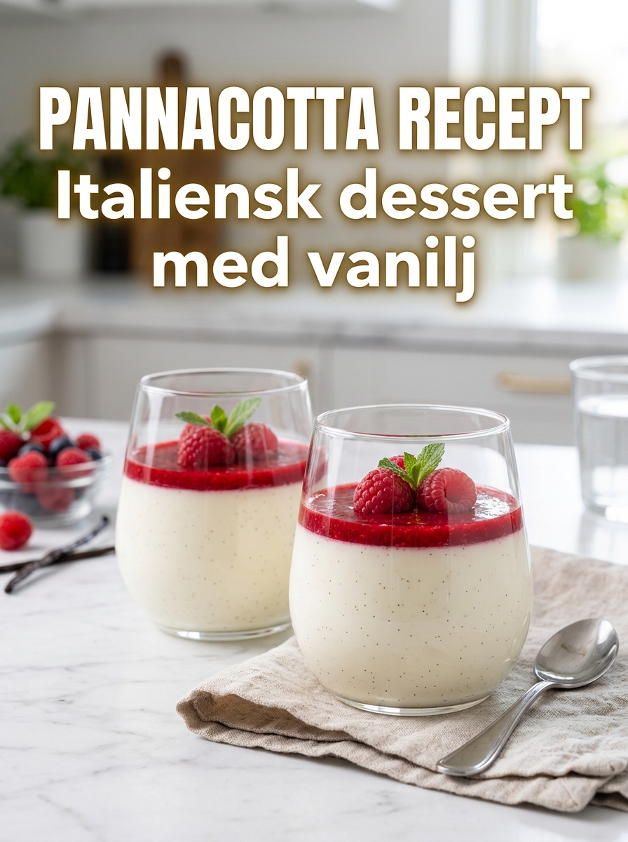 Pannacotta recept: krämig italiensk dessert med vanilj